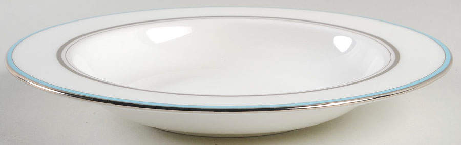Library Lane Aqua 9" Soup/Pasta Bowl by Lenox-1