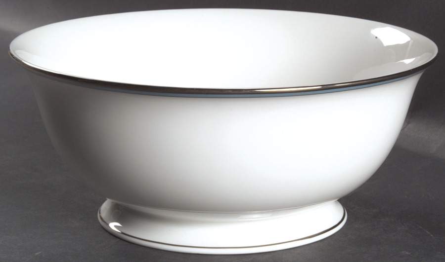 Library Lane Aqua 8" Round Serving Bowl by Lenox-1