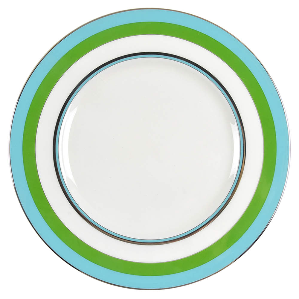 Library Lane Aqua Accent Luncheon Plate by Lenox-1