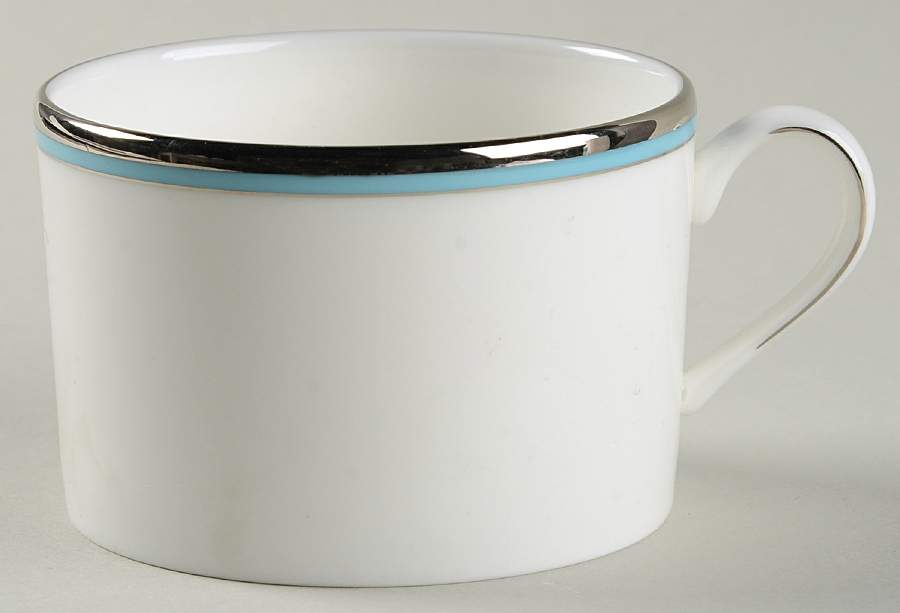 Library Lane Aqua Flat Cup by Lenox-1