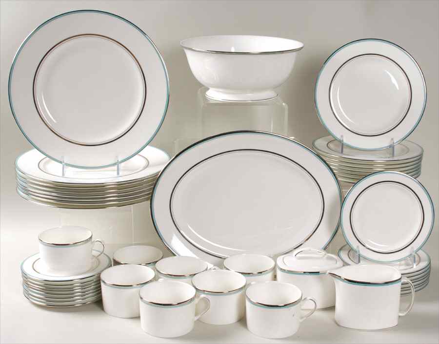 Library Lane Aqua 45 Piece Set by Lenox-1