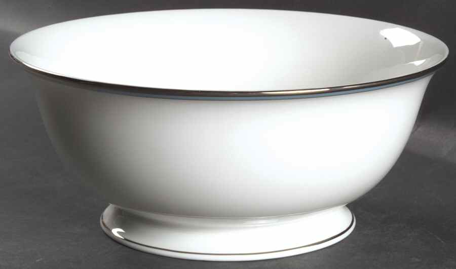 Library Lane Aqua 8" Round Serving Bowl by Lenox-1