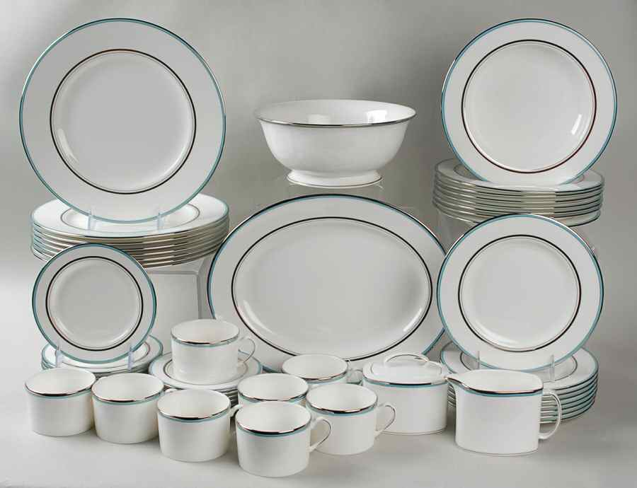 Library Lane Aqua 53 Piece Set by Lenox-1