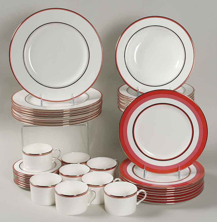 Library Lane Coral 40 Piece Set by Lenox-1