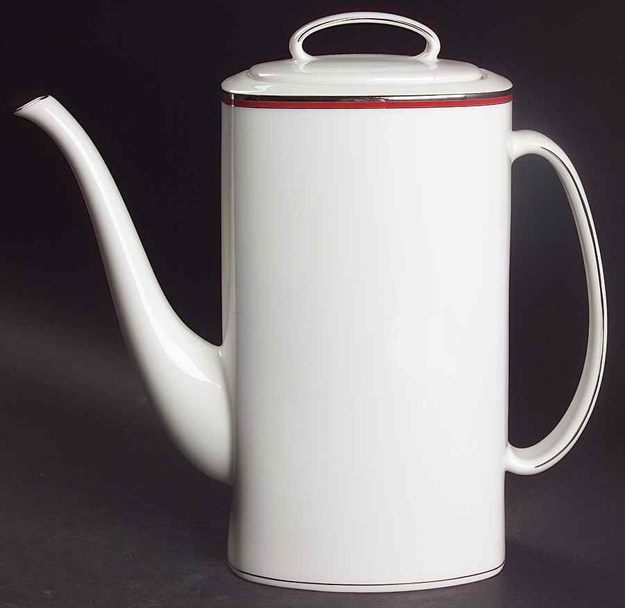 Library Lane Coral Coffee Pot & Lid by Lenox-1