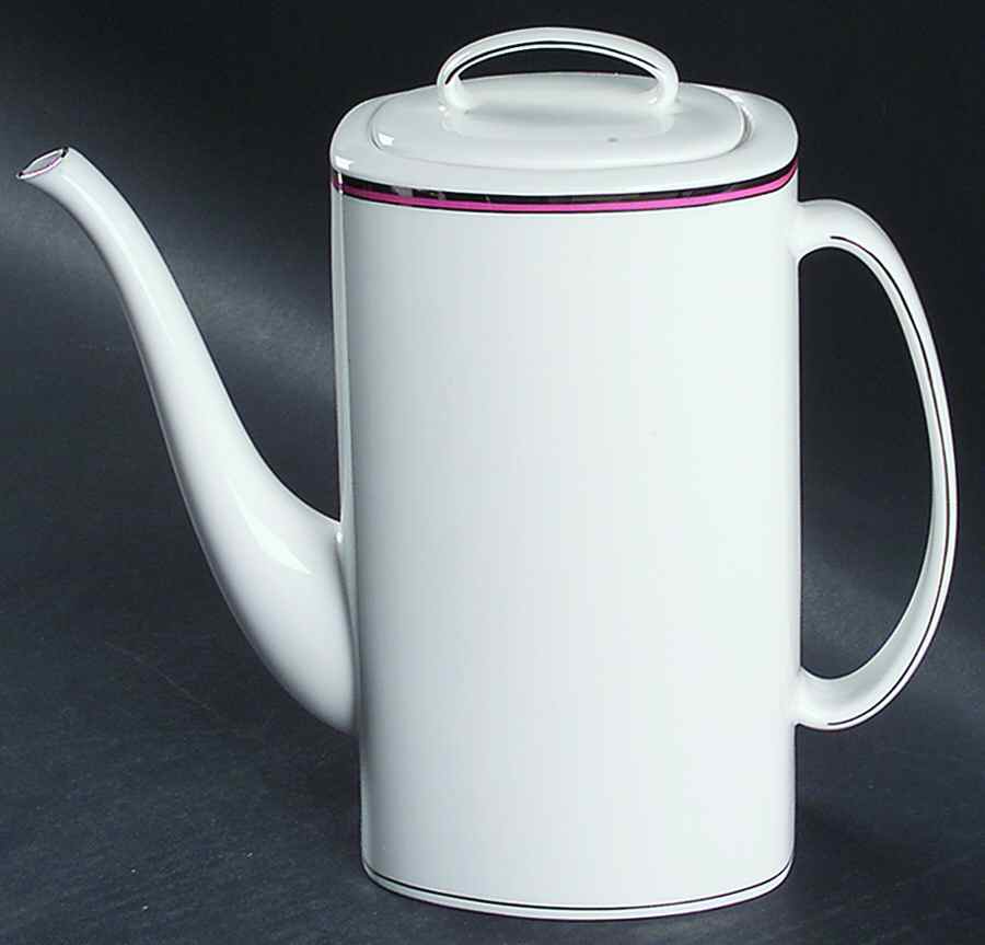 Library Lane Pink Coffee Pot & Lid by Lenox-1