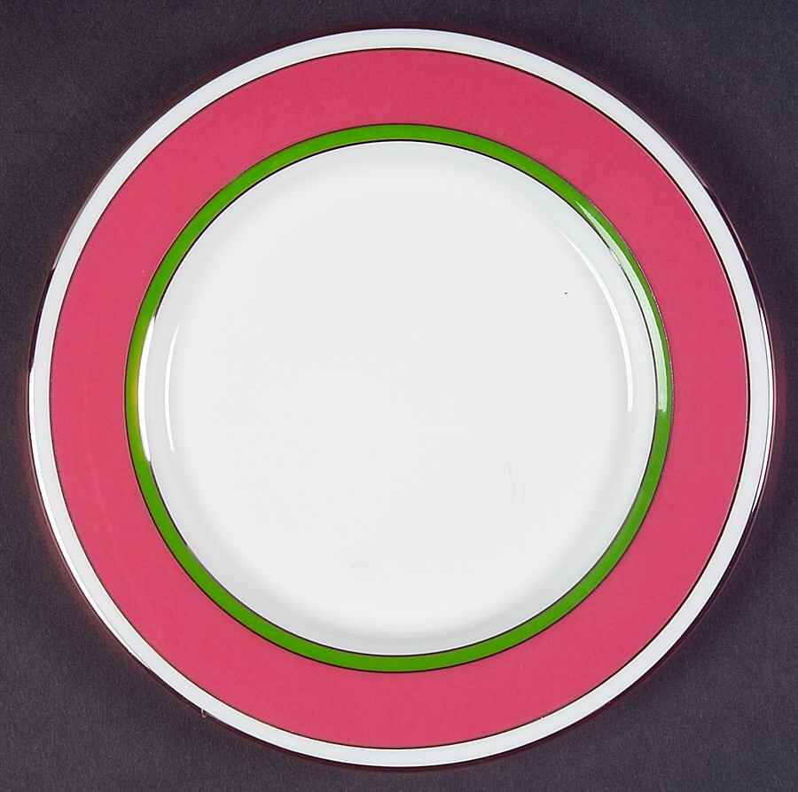 Library Lane Pink Tidbit-Bread and Butter Plate by Lenox-1