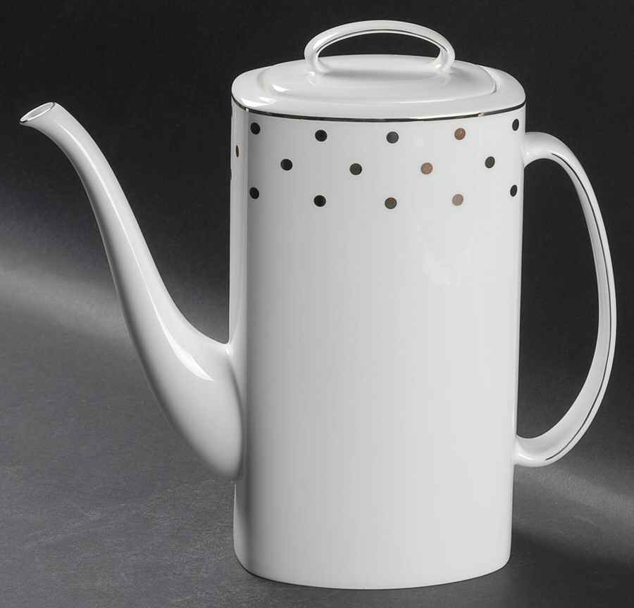 Larabee Road Platinum Coffee Pot & Lid by Lenox-1