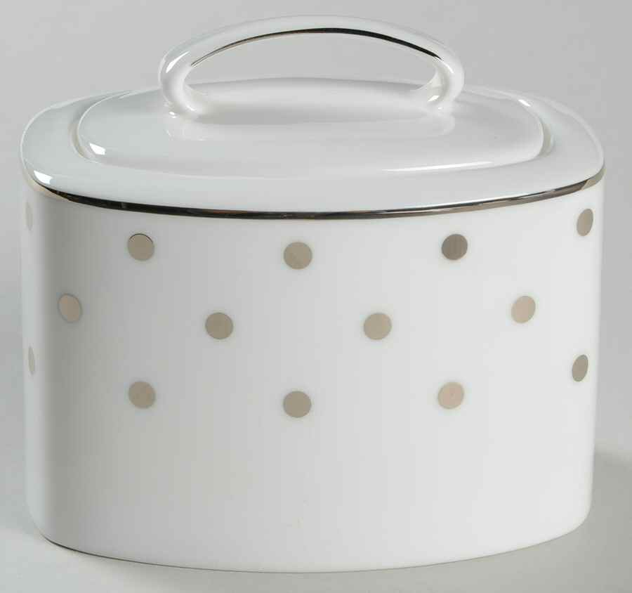 Larabee Road Platinum Sugar Bowl & Lid by Lenox-1