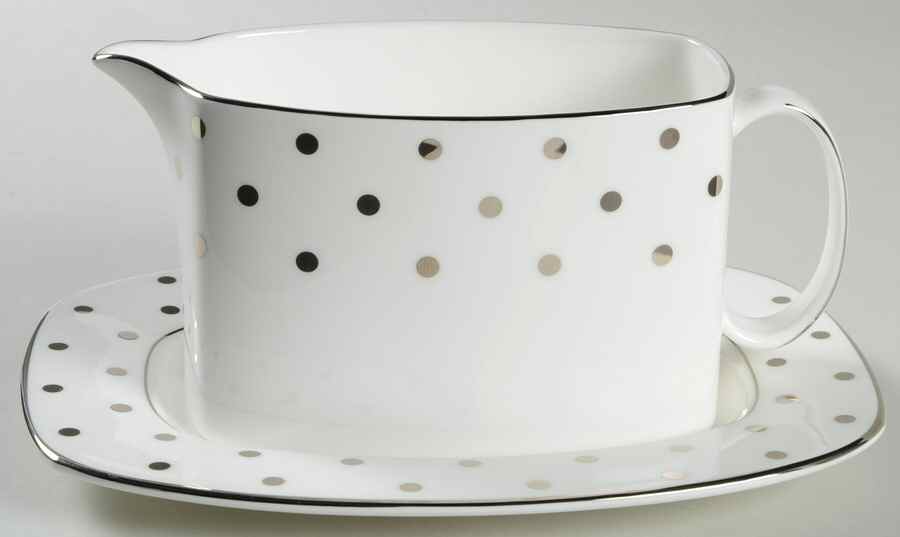 Larabee Road Platinum Gravy Boat & Underplate by Lenox-1