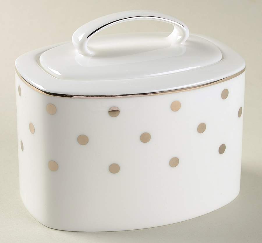 Larabee Road Platinum Sugar Bowl & Lid by Lenox-1