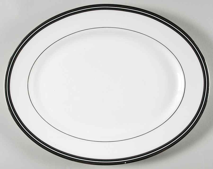 Union Street 13" Oval Serving Platter by Lenox-1