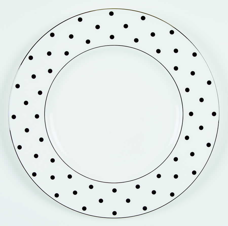 Larabee Road Black Accent Luncheon Plate by Lenox-1