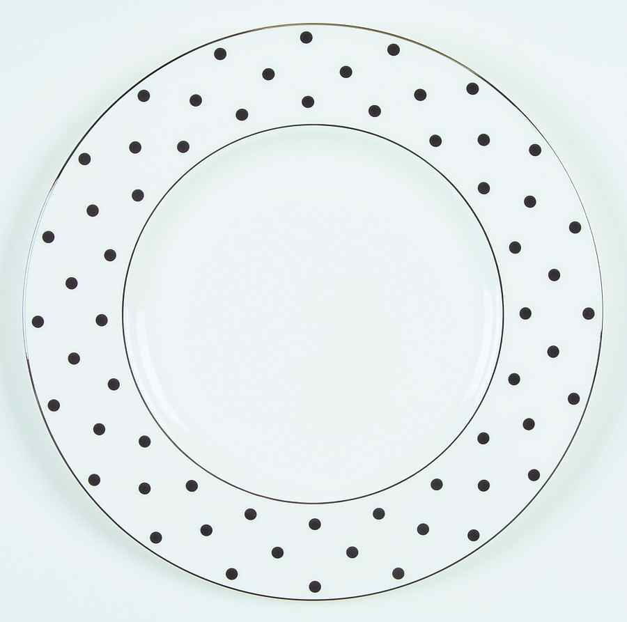 Larabee Road Black Accent Luncheon Plate by Lenox-1