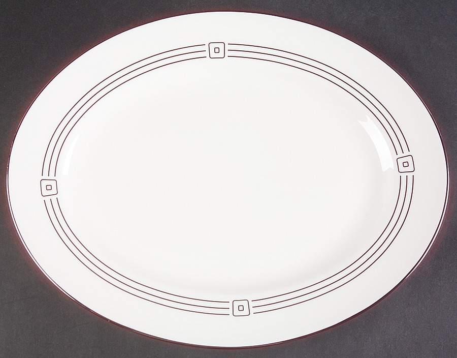 Mc Cormick Square 13" Oval Serving Platter by Lenox-1