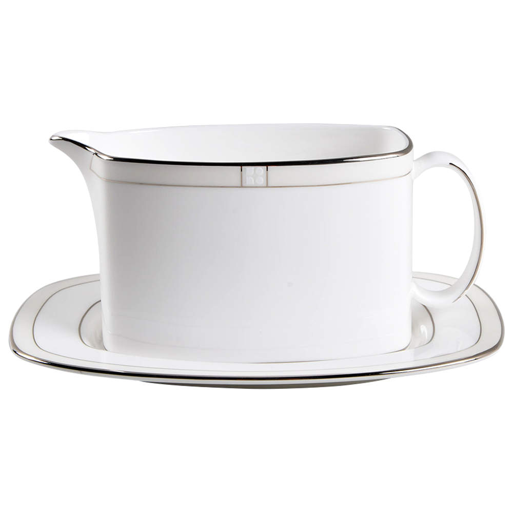 Noel Alabaster Gravy Boat & Underplate by Lenox-1