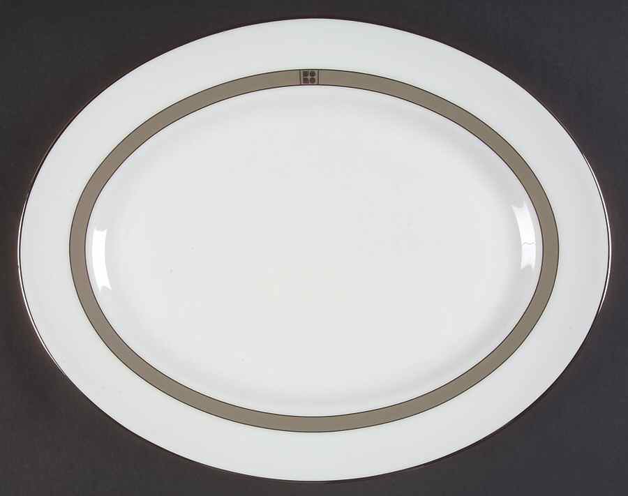 Noel Platinum 13" Oval Serving Platter by Lenox-1
