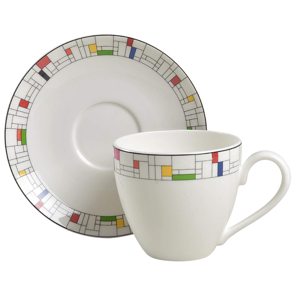Gramercy Park Flat Cup & Saucer Set by Lenox-1