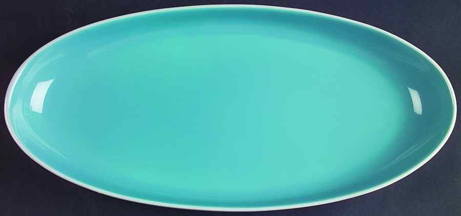 Summer Circle Aqua 13" Oblong Tray by Lenox-1