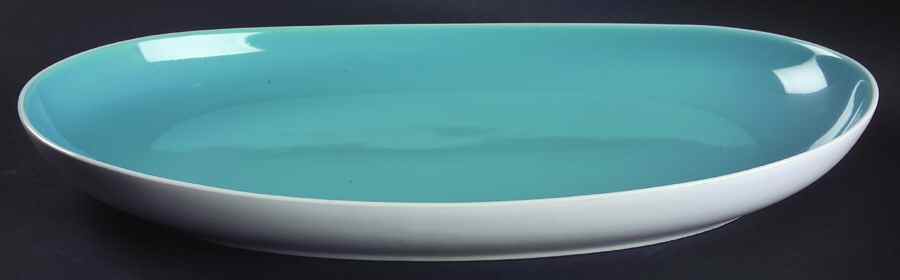 Summer Circle Aqua 15" Oval Serving Platter by Lenox-1