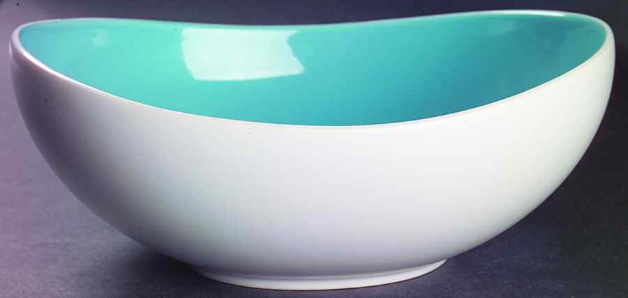 Summer Circle Aqua 10" Oval Vegetable Bowl by Lenox-1