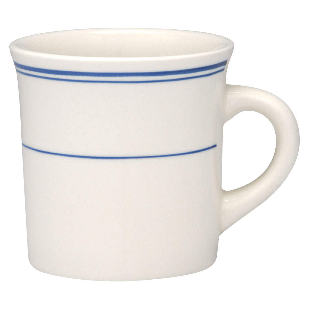 Blue Band (Blue Rings) Mug by Lynn's China-1