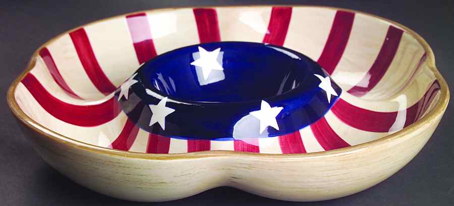 Patriotic 1 Piece Chip & Dip by Laurie Gates-1