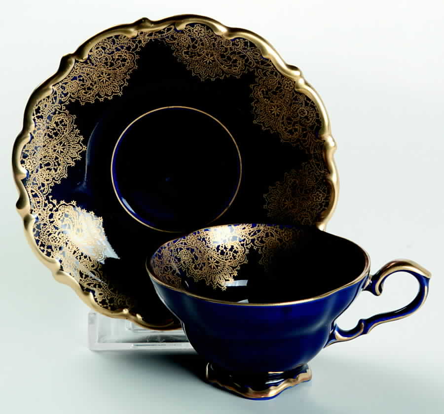 Brabant Footed Demitasse Cup & Saucer Set by Linden-1