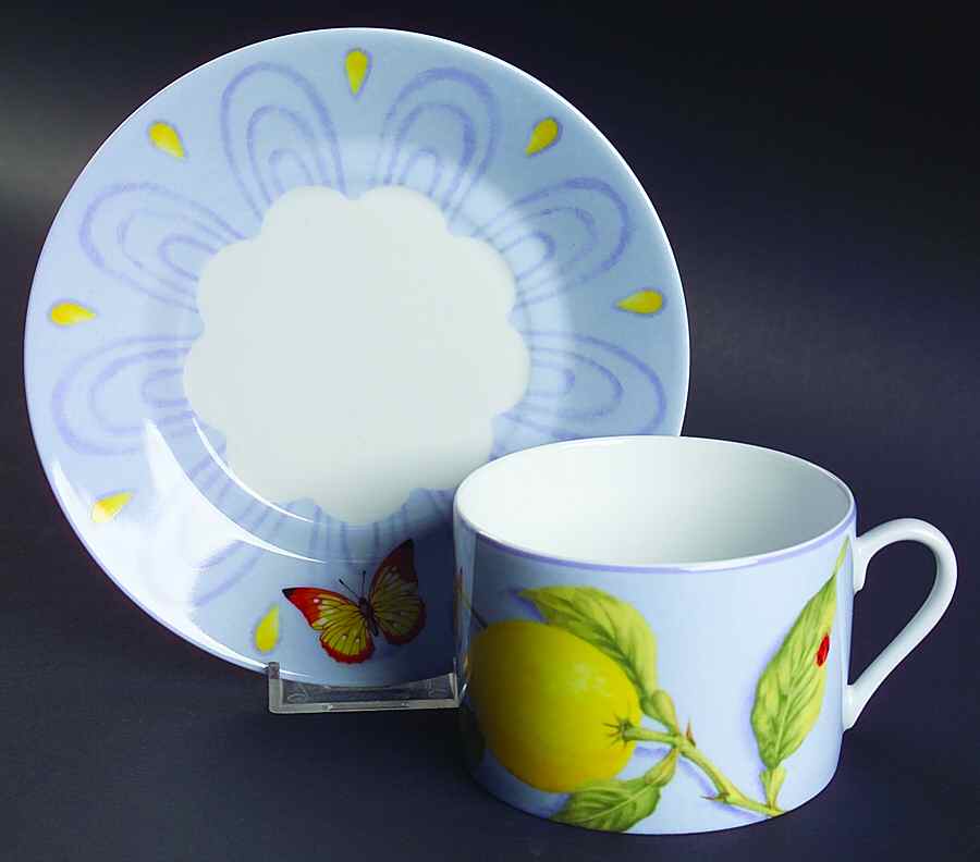 Alhambra Breakfast Cup & Saucer Set by Laure Japy-1
