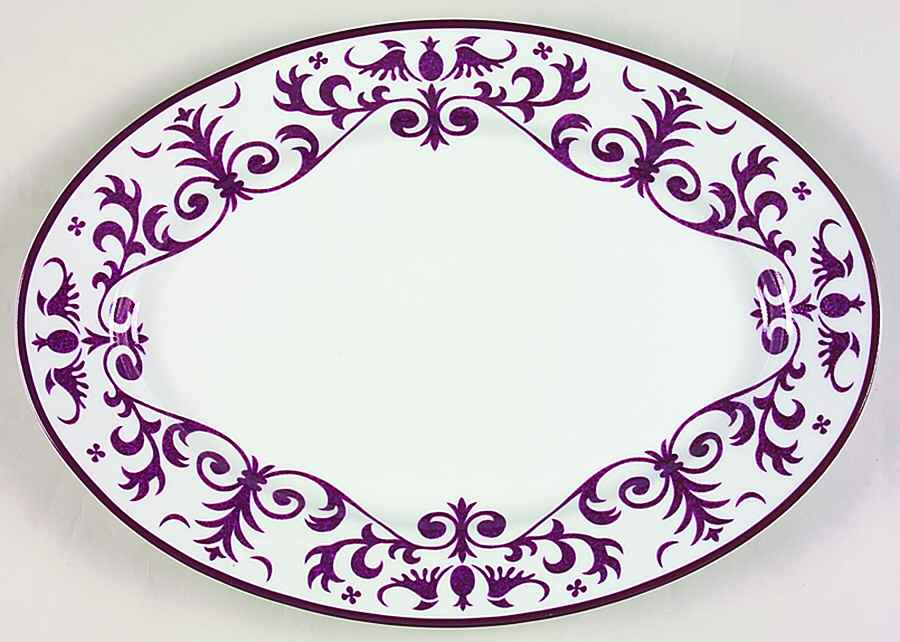 Tzarine 14" Oval Serving Platter by Laure Japy-1