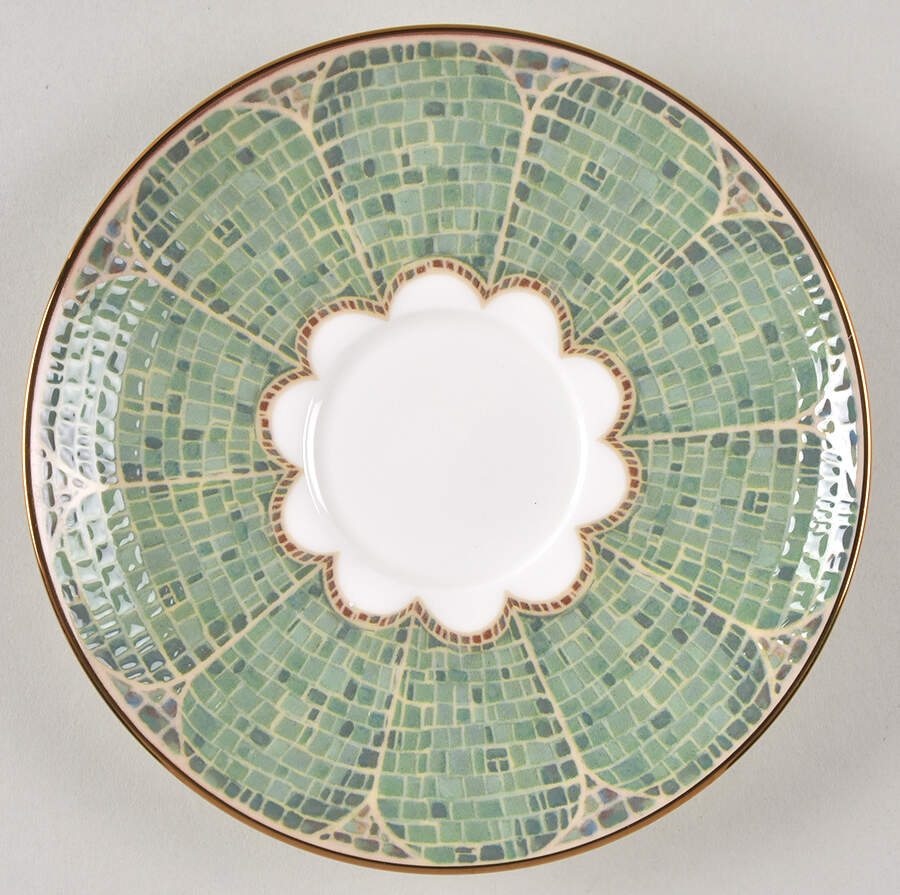 Mosaico d'Italia Mattonella Saucer for Footed Cup by Lenox-1