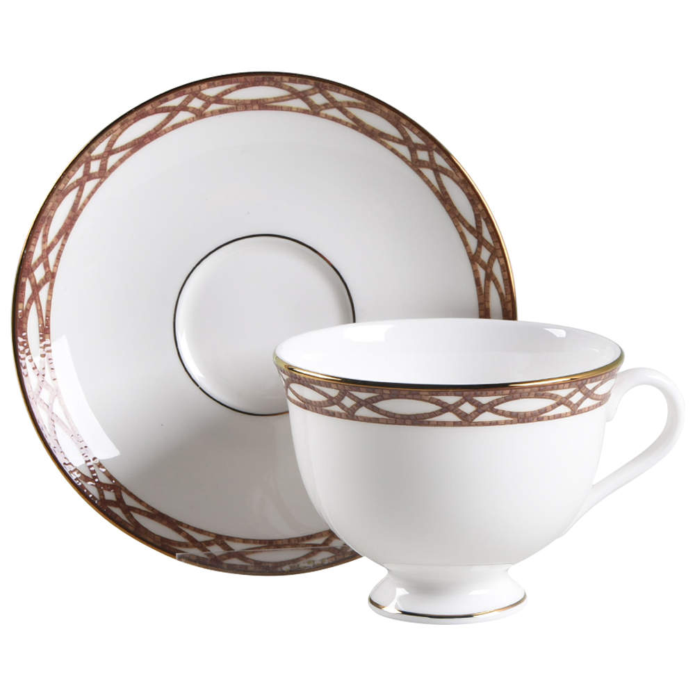 Mosaico d'Italia Cipresso Footed Cup & Saucer Set by Lenox-1