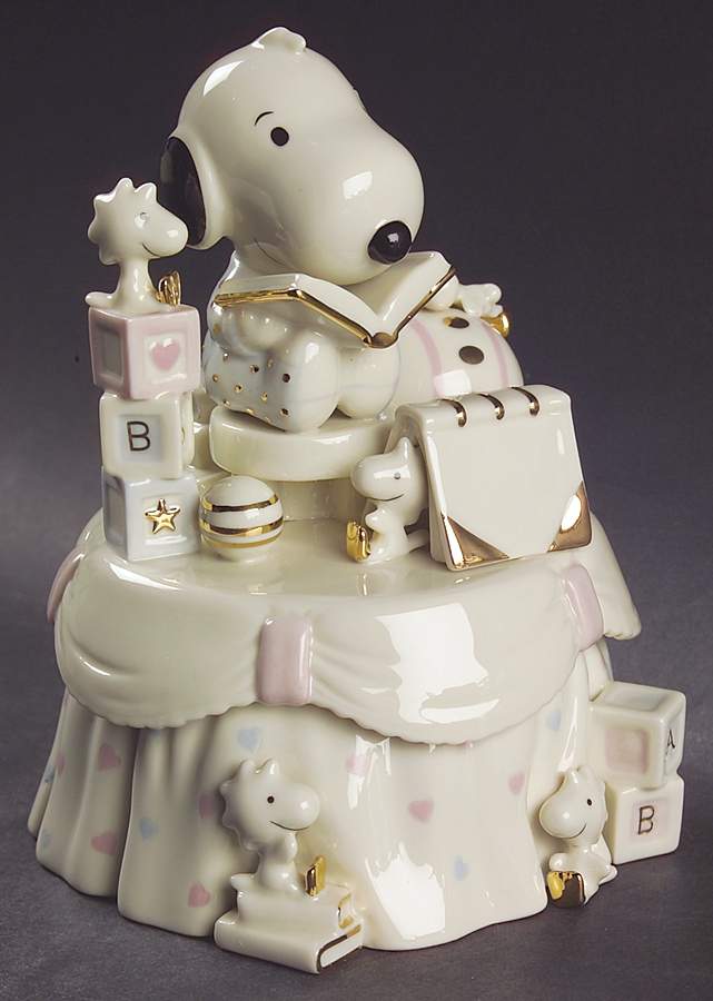 Baby Snoopy Keepsake Music Box by Lenox-1