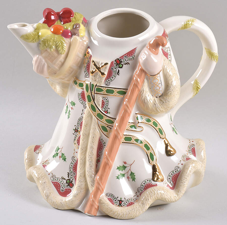 Woodland Santa Teapot No Lid by Lenox-1
