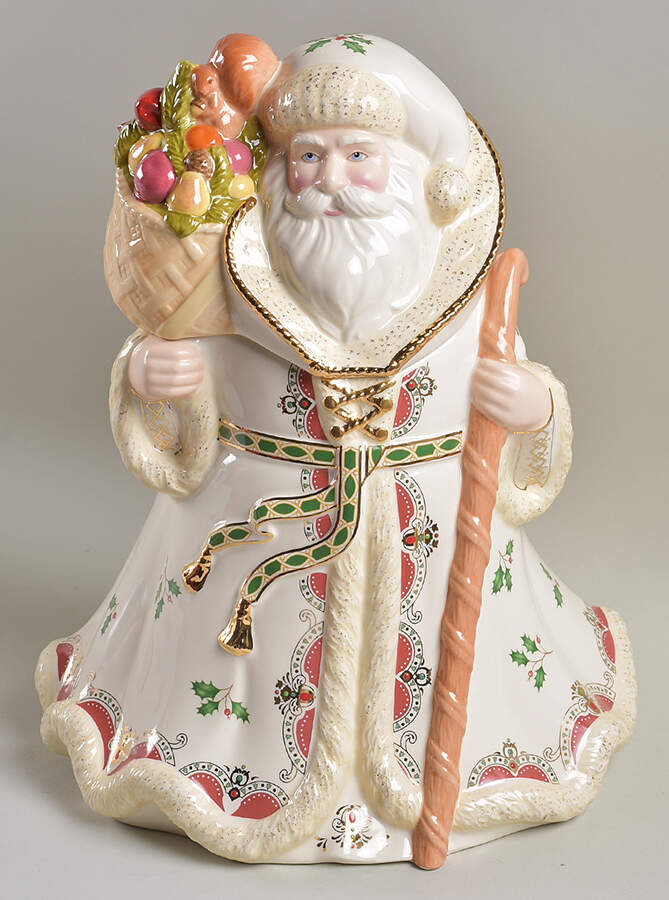 Woodland Santa Cookie Jar & Lid by Lenox-1
