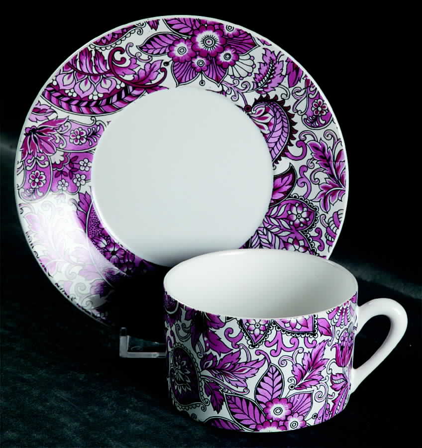 LEL16 Flat Cup & Saucer Set by LEC-Leclair Limoges-1