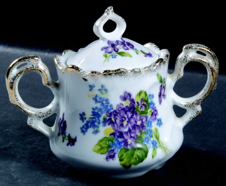 Spring Bouquet Sugar Bowl & Lid by Lefton-1