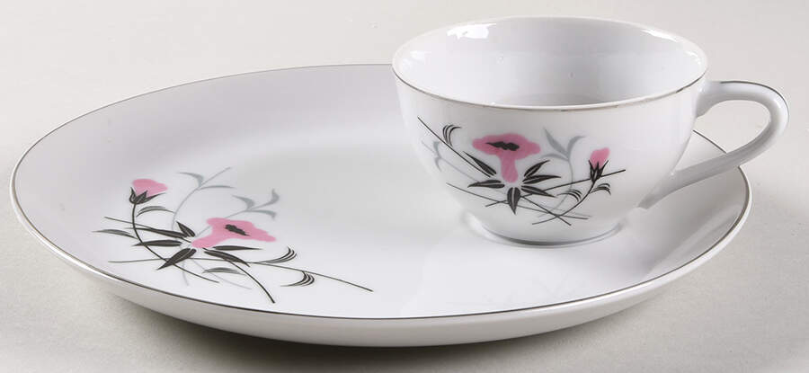 Avalon Snack Plate & Cup Set by Laurel (Japan)-1