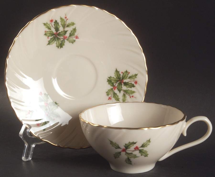 L77 Flat Cup & Saucer Set by Lenox-1