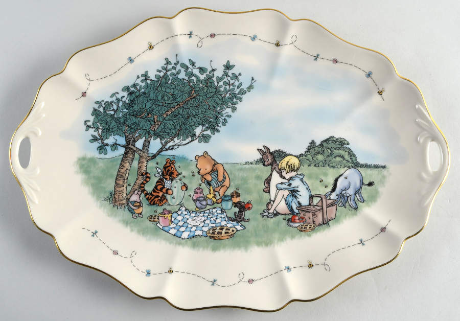 Classic Pooh 16" Oval Serving Platter by Lenox-1