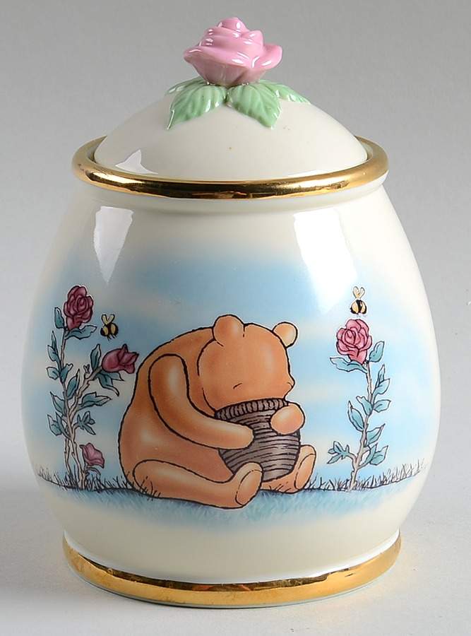 Classic Pooh Honey Pot & Lid by Lenox-1