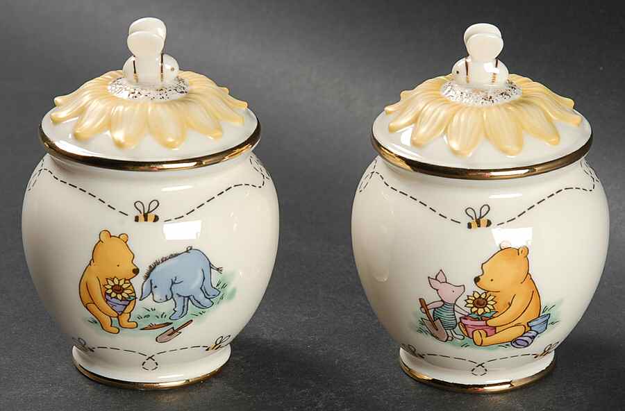 Classic Pooh Salt & Pepper Set by Lenox-1
