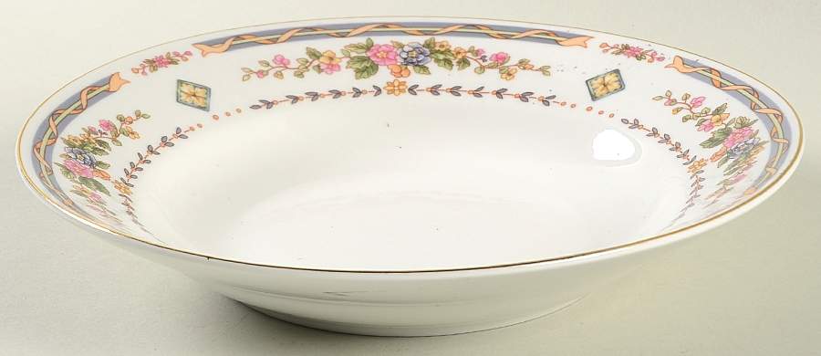 Lourdes Rim Soup Bowl by Lynn's China-1