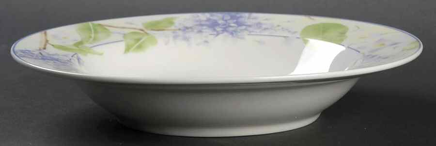 Lavender Blossoms Rim Soup Bowl by Lynn's China-1