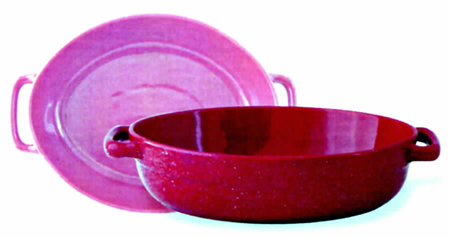 Rio Rancho Red Oval Baker by Lynn's China-1