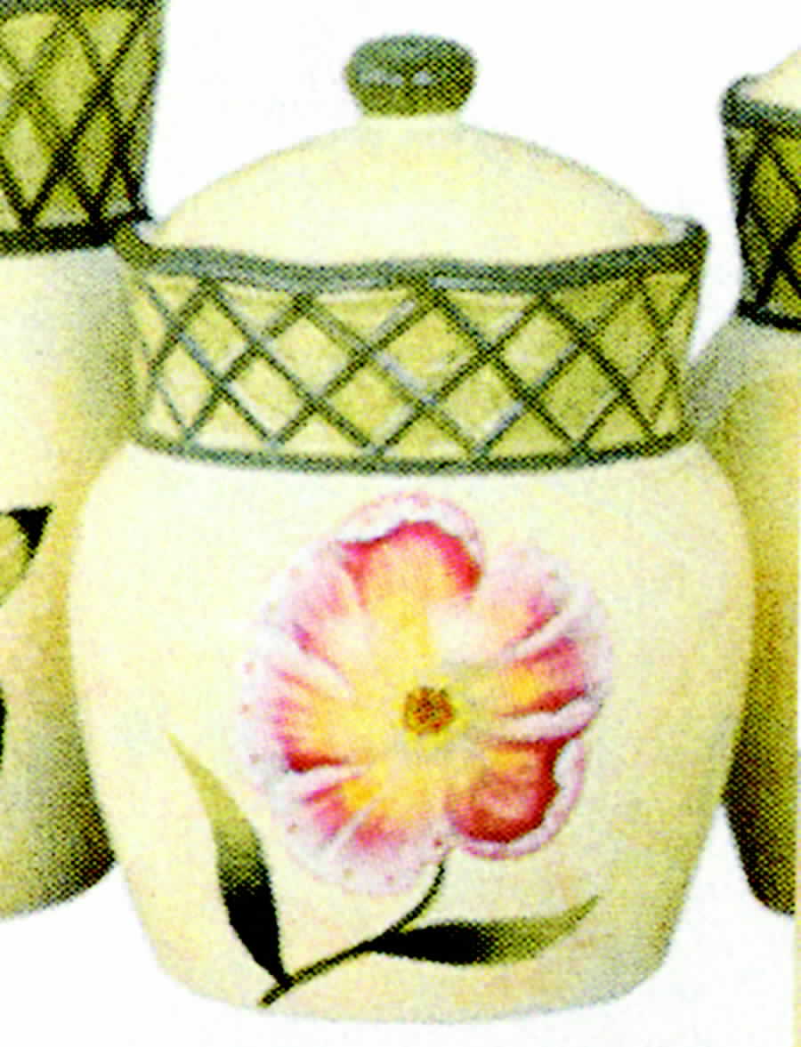 Emma's Garden Medium Canister & Lid by Lynn's China-1