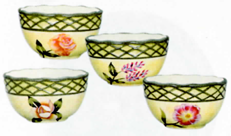 Emma's Garden Coupe Cereal Bowl by Lynn's China-1