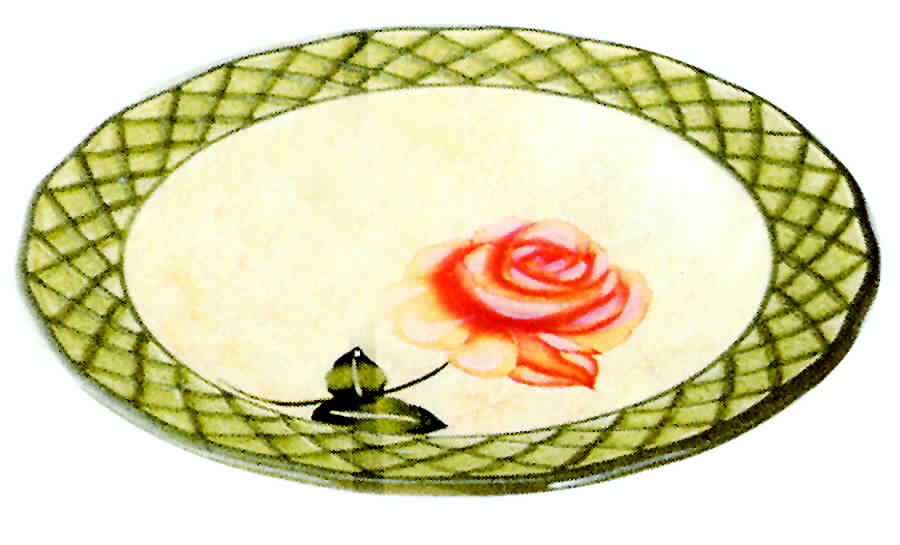 Emma's Garden 16" Oval Serving Platter by Lynn's China-1