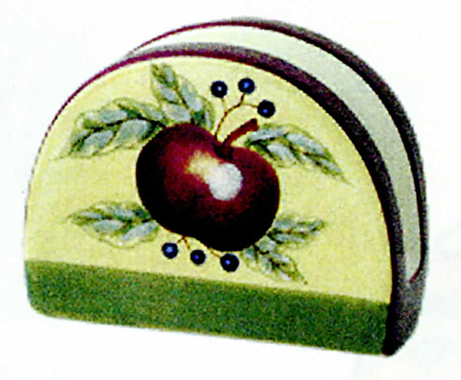 Apple Tartan Napkin Holder by Lynn's China-1