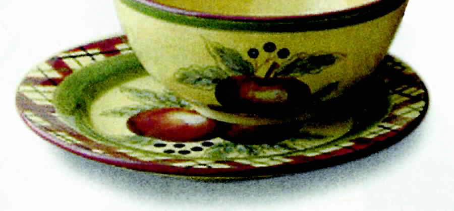 Apple Tartan Salad Plate by Lynn's China-1
